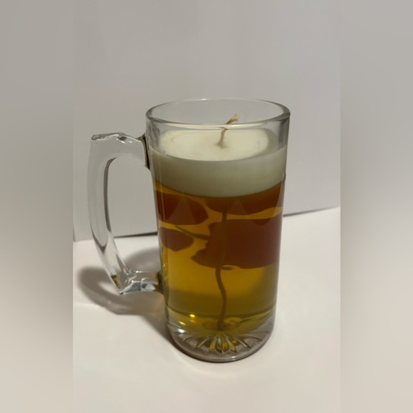 Clemson Glass Beer Mug Candle - Picture 3 of 3